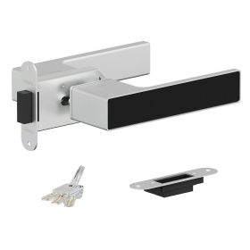 Ручка-Защелка Bravo KM-900/01 SC МатХром/BBlack Для Межкомнатных Дверей / Браво.