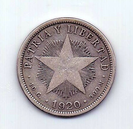 40 сентаво 1920 Куба Редкий год