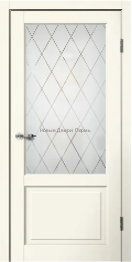 Межкомнатная дверь CLASSIC C2 ваниль со стеклом