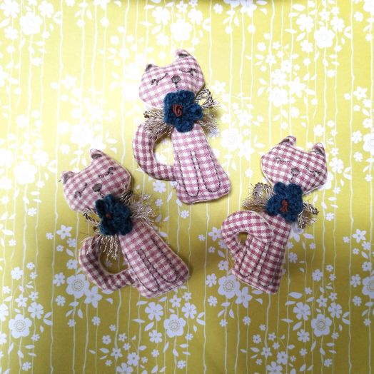 Игрушка для куклы Кошка-сплюшка 85 мм  1 штука (DZF-C.85)