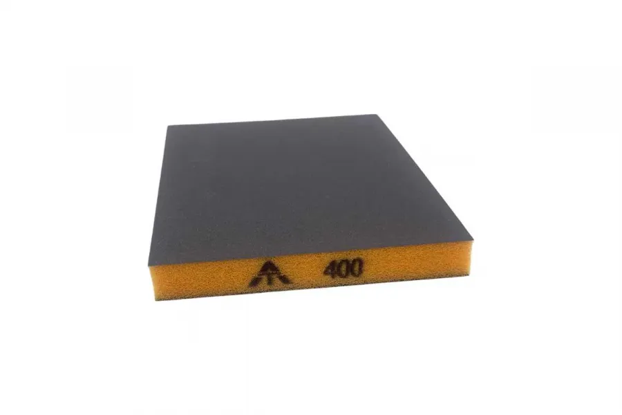 Шлифовальный блок Interforce 120х98х13мм, 2-х сторонний Р400 (Оранжевый)