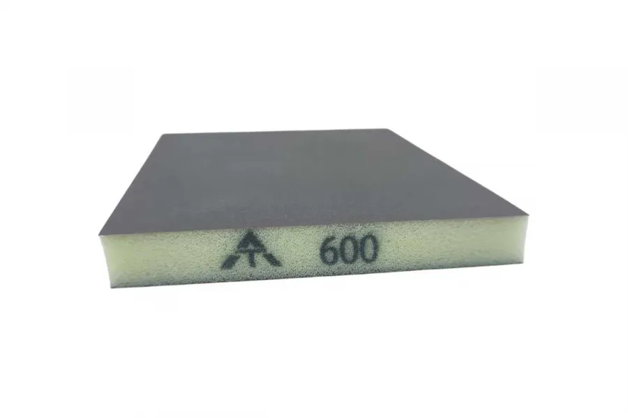 Шлифовальный блок Interforce 120х98х13мм, 2-х сторонний Р600 (Белый)