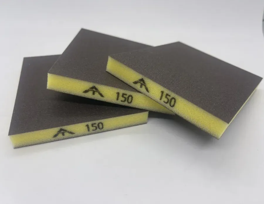 Шлифовальный блок Interforce 120х98х13мм, 2-х сторонний Р150 (Жёлтый) Мягкий