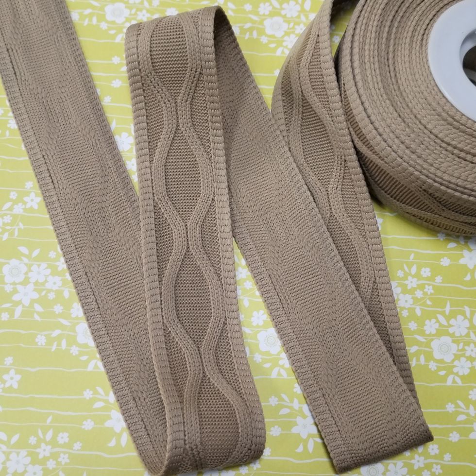 Тесьма декоративная Вязаные араны (лампас)  45 мм трикотажная  Разные цвета (GJ-45)