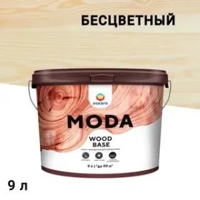 Антисептик Eskaro Moda Wood Base Грунтовочный для Дерева 9 л , Бесцветный / Эскаро.