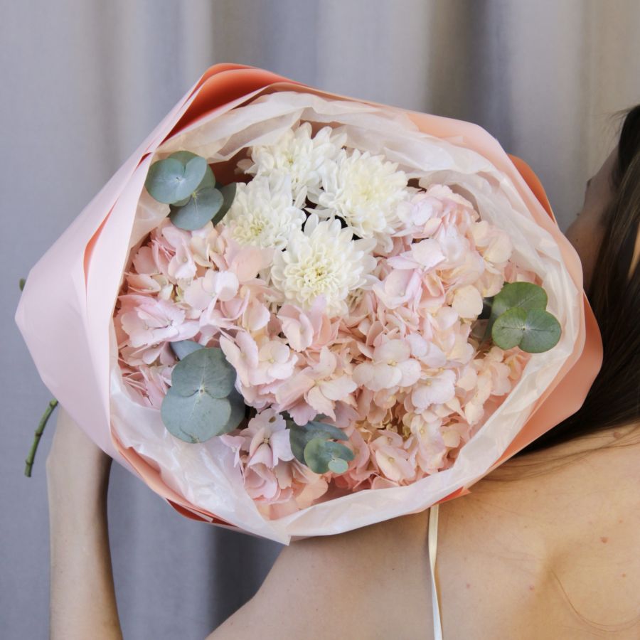 Нежный розовый букет