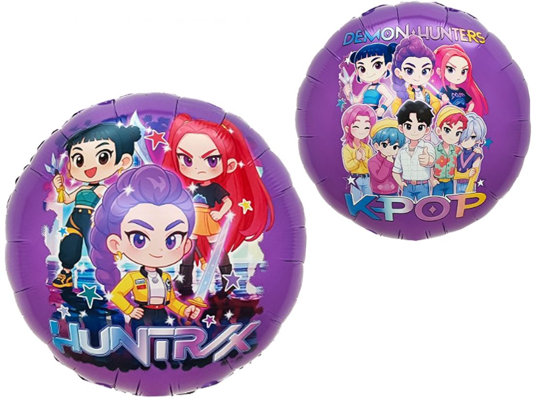 Персонажи аниме круглый шар фольгированный с гелием