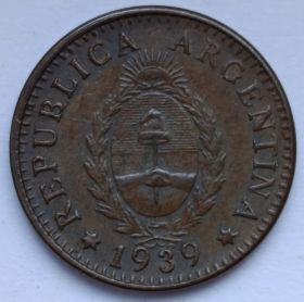 1 сентаво Аргентина 1939
