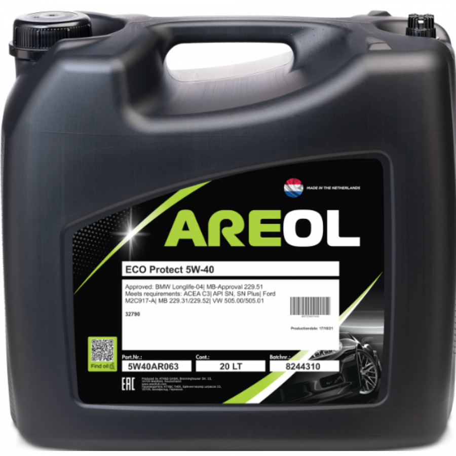 AREOL ECO Protect 5W-40, 20л