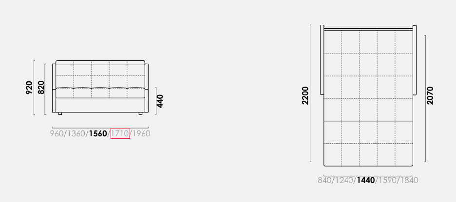 Диван-кровать Турин аккордеон 155 цвет Тёмно-синий, 9Диван-кровать Турин 140 Аккордеон ткань Merrino Latte, вид 6
