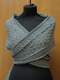 Длинный шарф-накидка "Nordic Grey"