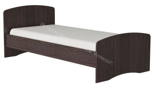 Кровать-4 одинарная (800/900*1900) Ясень анкор тёмный
