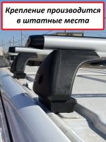 Багажник на крышу Peugeot Traveller, минивен, 2016-..., ЕД, крыловидные дуги