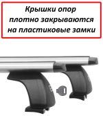 Багажник на крышу Peugeot Traveller, минивен, 2016-..., ЕД, крыловидные дуги