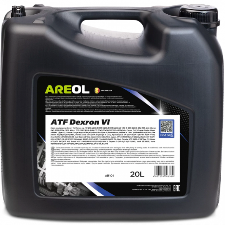 AREOL ATF Dexron VI, 20л