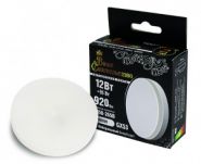 ВС лампа св/д GX53 12W(920lm) 4000K 4K 73x27 матов, пласт/алюм. IC-драйвер 2г