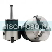 Патрон токарный ТМХ d100 мм 3-х кул., вращающийся с хвостовиком КМ3