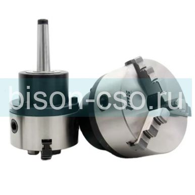 Патрон токарный ТМХ d100 мм 3-х кул., вращающийся с хвостовиком КМ3