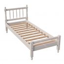 Кровать -10 одинарная с фигурными спинками из массива 800*2000 (Фант)