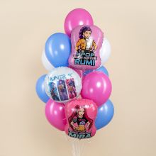 БУКЕТ ШАРОВ "ДЕВОЧКИ АНИМЕ"  С ГЕЛИЕМ