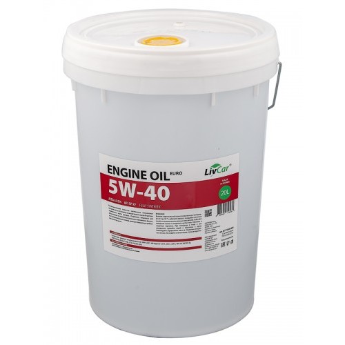 Livcar Euro Engine Oil 5W-40, 20л