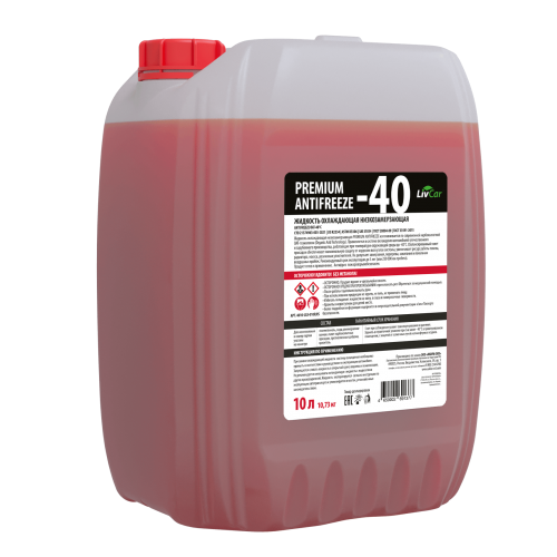 Livcar Premium JIS -40 Красный, 10л