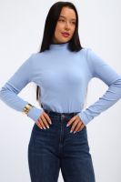 Водолазка женская с горлом теплая 32104 [голубой]