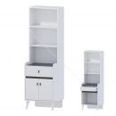 Стеллаж Омега 10 с полками, ящиками и дверками