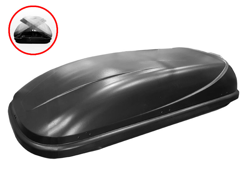 Автомобильный бокс на крышу, Bonus Black 425 литров, двусторонний, черный матовый