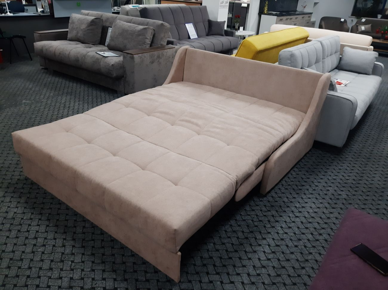 Диван Турин аккордеон цвет Светло-коричневый, 8