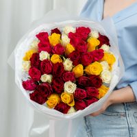 51 роза микс (сорт Кения)
