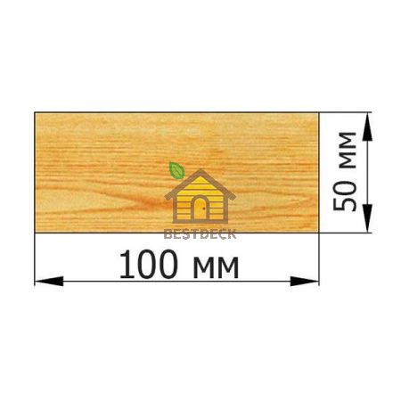 Доска 50*100 строганая сухая