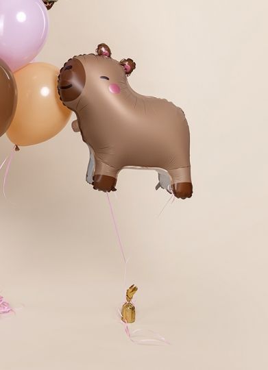Капибара на 4х ножках шар фольгированный с гелием