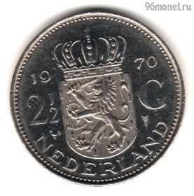Нидерланды 2 1/2 гульдена 1970
