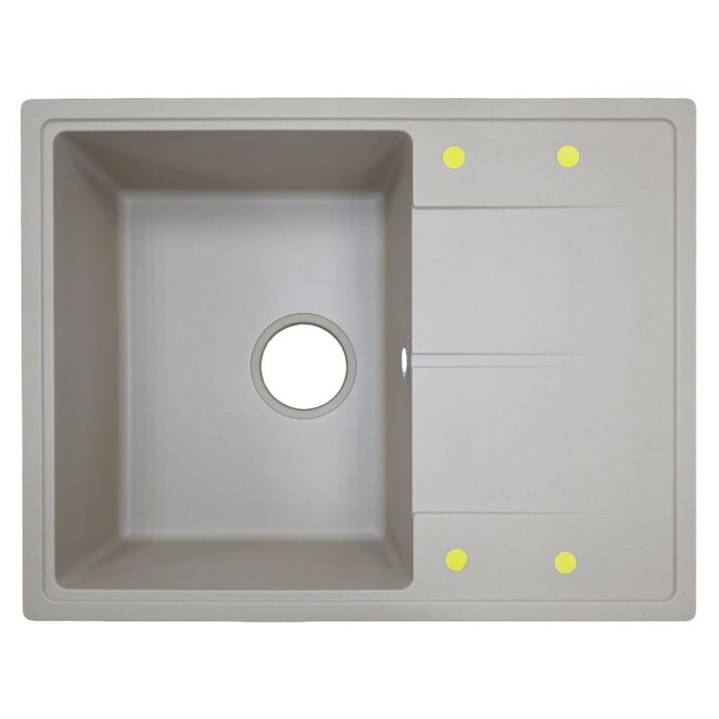 Кухонная мойка AZARIO Tavas 620х480х197 кварцевая, прямоугольная, Песочный CS00097672