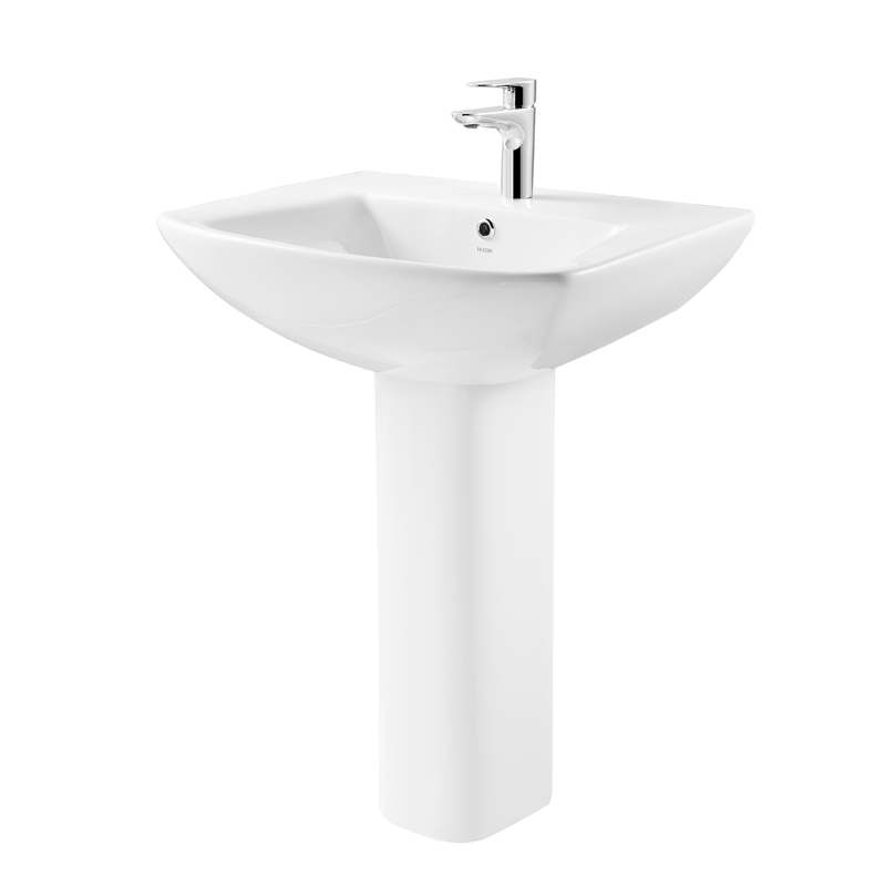 Раковина Creo Ceramique TOURS 600х500х830 с пьедесталом, белая TO3000N+T03010N