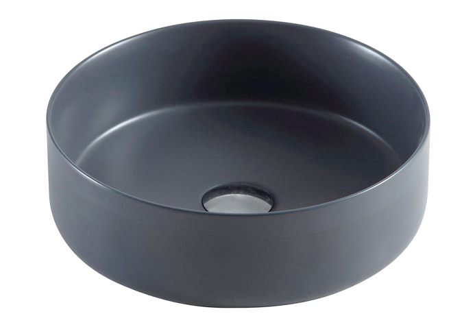Раковина Azario 355х355х120 накладная, круглая, темно-серый матовый AZ-3134 MDG