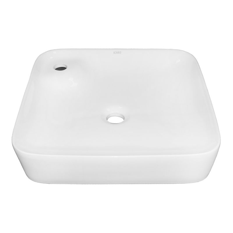 Раковина накладная Azario 460x460x100 квадратная, белый глянец AZ-2181