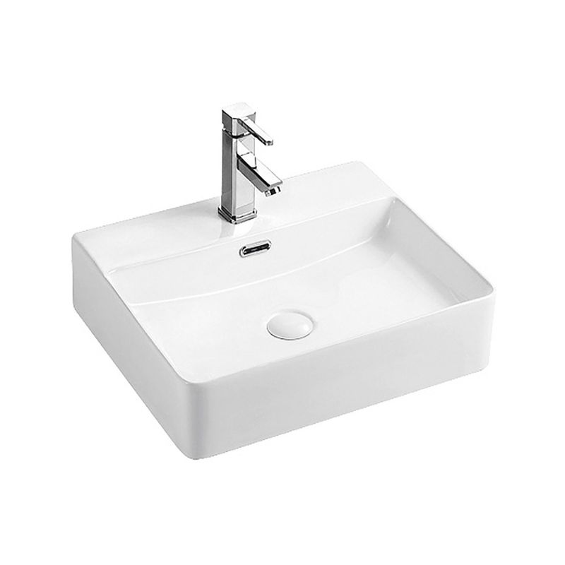 Раковина накладная Azario 500х420х120 прямоугольная, матовый белый AZ-2173-S-MW