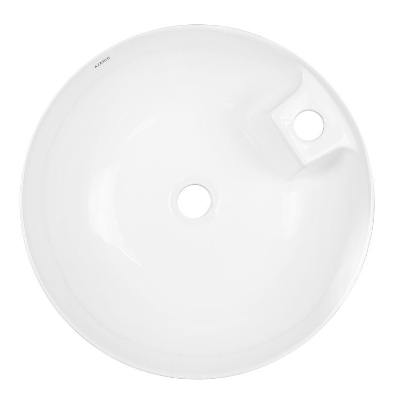 Раковина накладная Azario 445х445х150 круглая, белый матовый AZ-3218