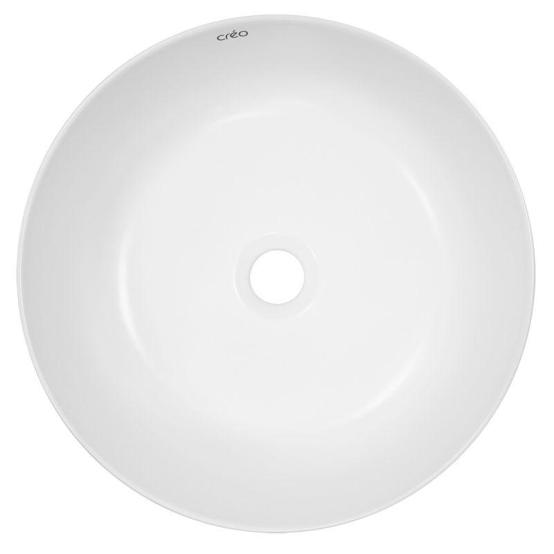 Раковина-чаша Creo Ceramique 400х400х140 накладная, круглая, белый матовый PU4400MRMWH