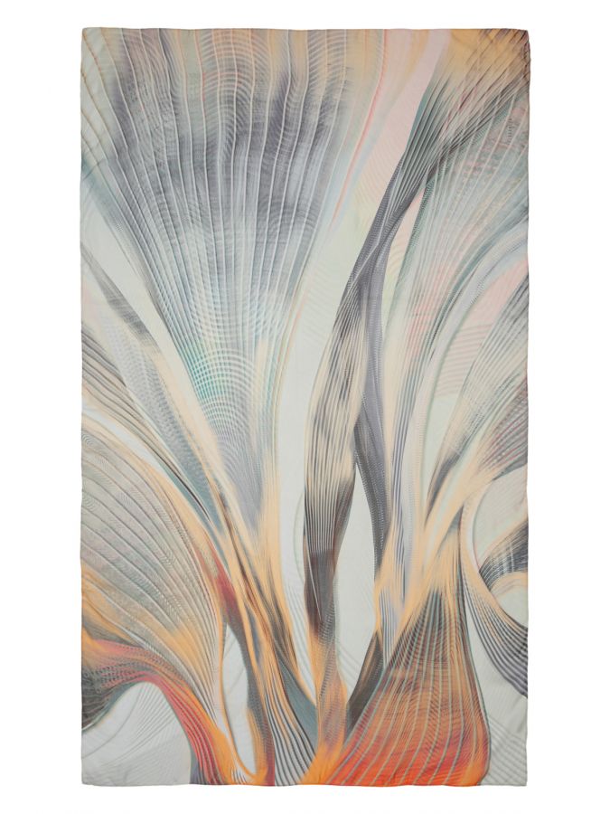 Палантин женский шелк 110х180 SS02-8435-17 ELEGANZZA