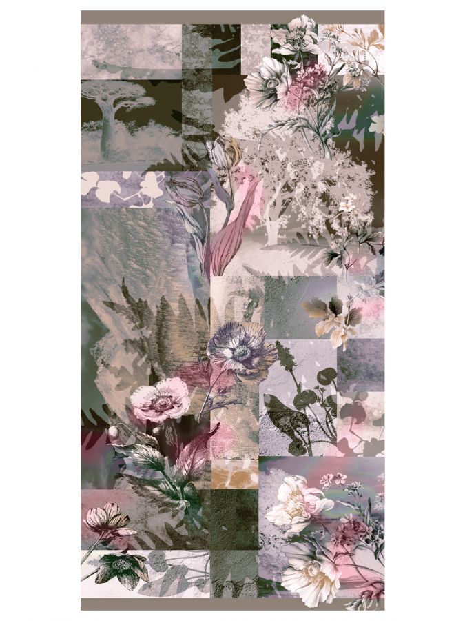 Палантин женский шерсть+шелк 95х200 JG43-8530-05 ELEGANZZA