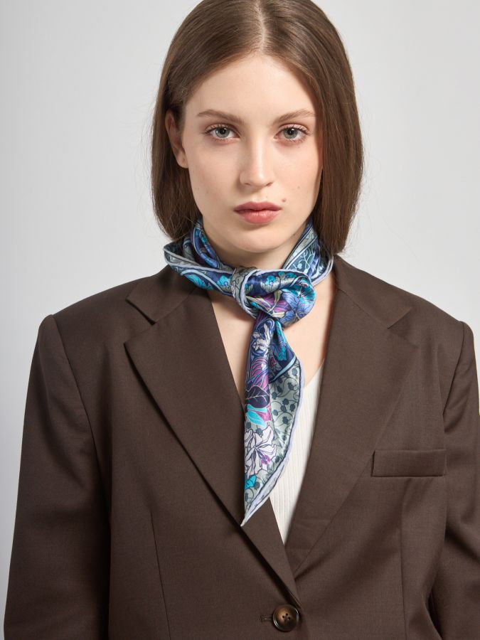 Платок женский шелк 53х53 SS03-7210-11 ELEGANZZA