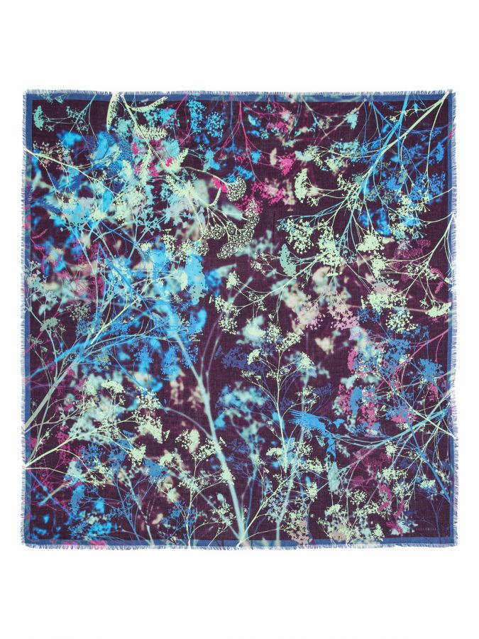 Платок женский шерсть+шелк 110х110 E43-8374-12 ELEGANZZA