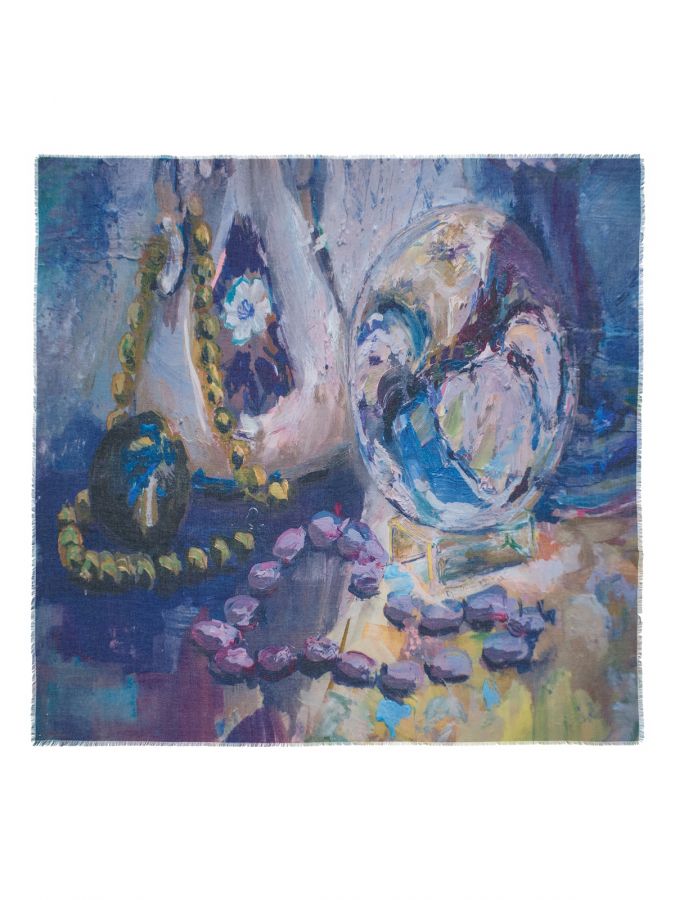 Платок женский виск+шерсть 130х130 LG33-169-12 LABBRA