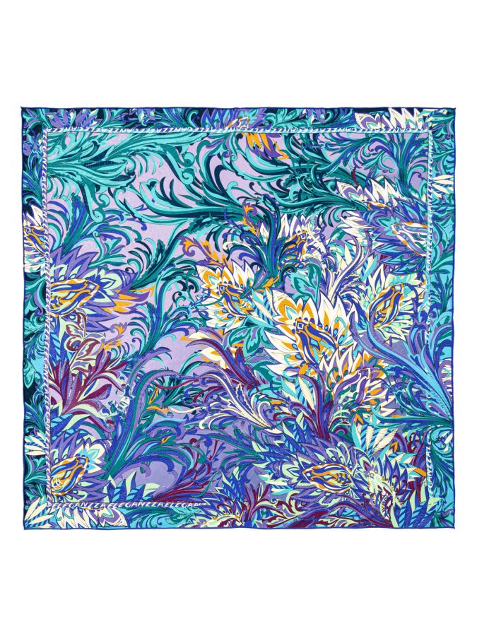Платок женский шелк 90х90 B06-8384-12 ELEGANZZA