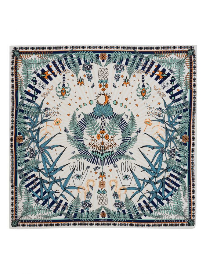 Платок женский виск+шелк 120х120 LBL34-386-13 LABBRA