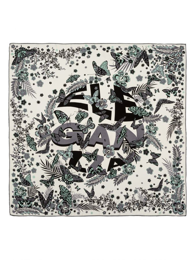 Платок женский шелк 90х90 E03-8450-10 ELEGANZZA