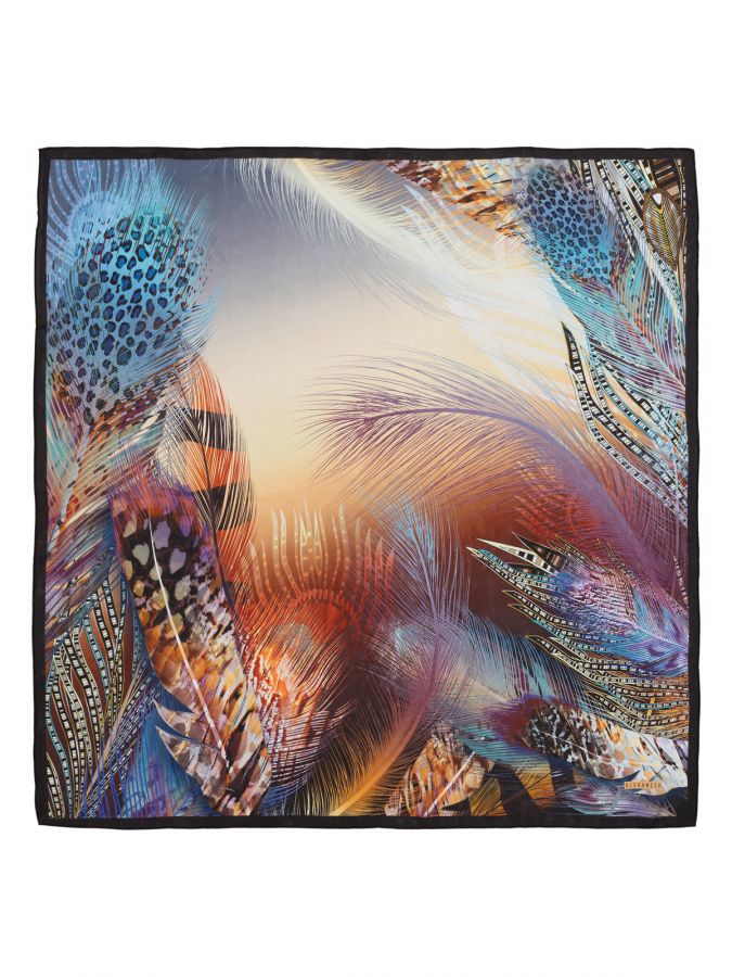 Платок женский шелк 110х110 E05-8458-23 ELEGANZZA
